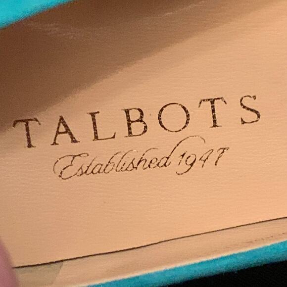 Talbots Womens Green Suede 6.5 Ballet Flats Pointed Toe NWOT  Genuine Leather - Picture 4 of 12